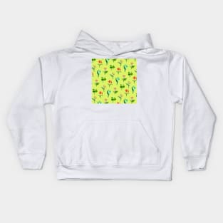 Mondstadt Flowers Print (Lime Green) Kids Hoodie